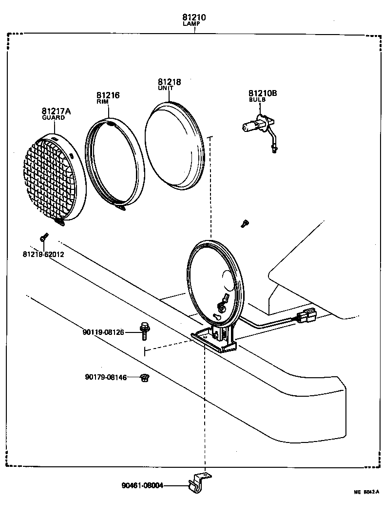 81210-69035 LAMP ASSY, FOG product image