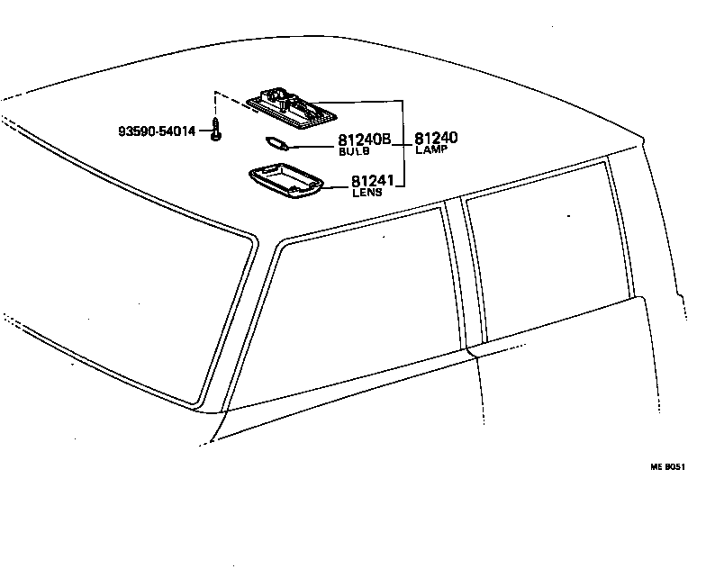 81240-20060-04 LAMP ASSY, ROOM, NO.1 product image