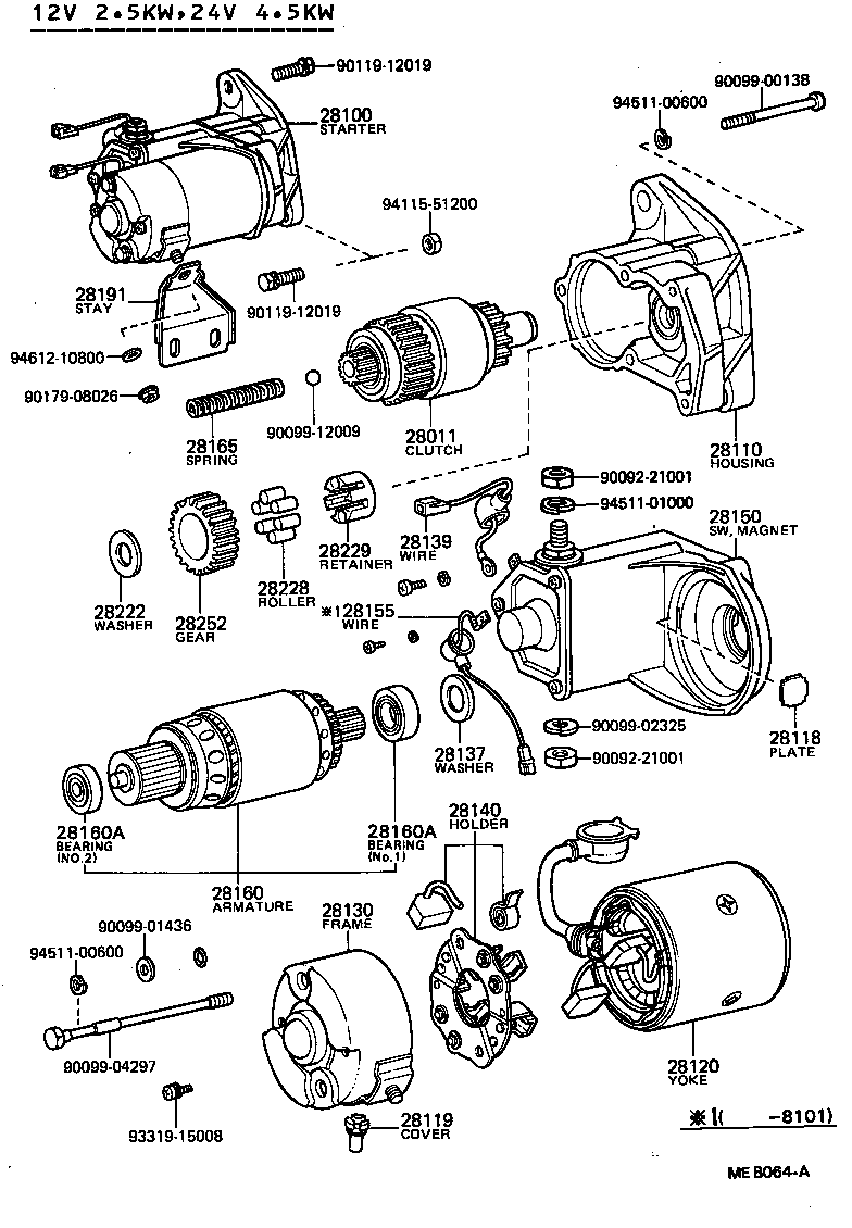 28150-54022 SWITCH ASSY, MAGNET STARTER product image