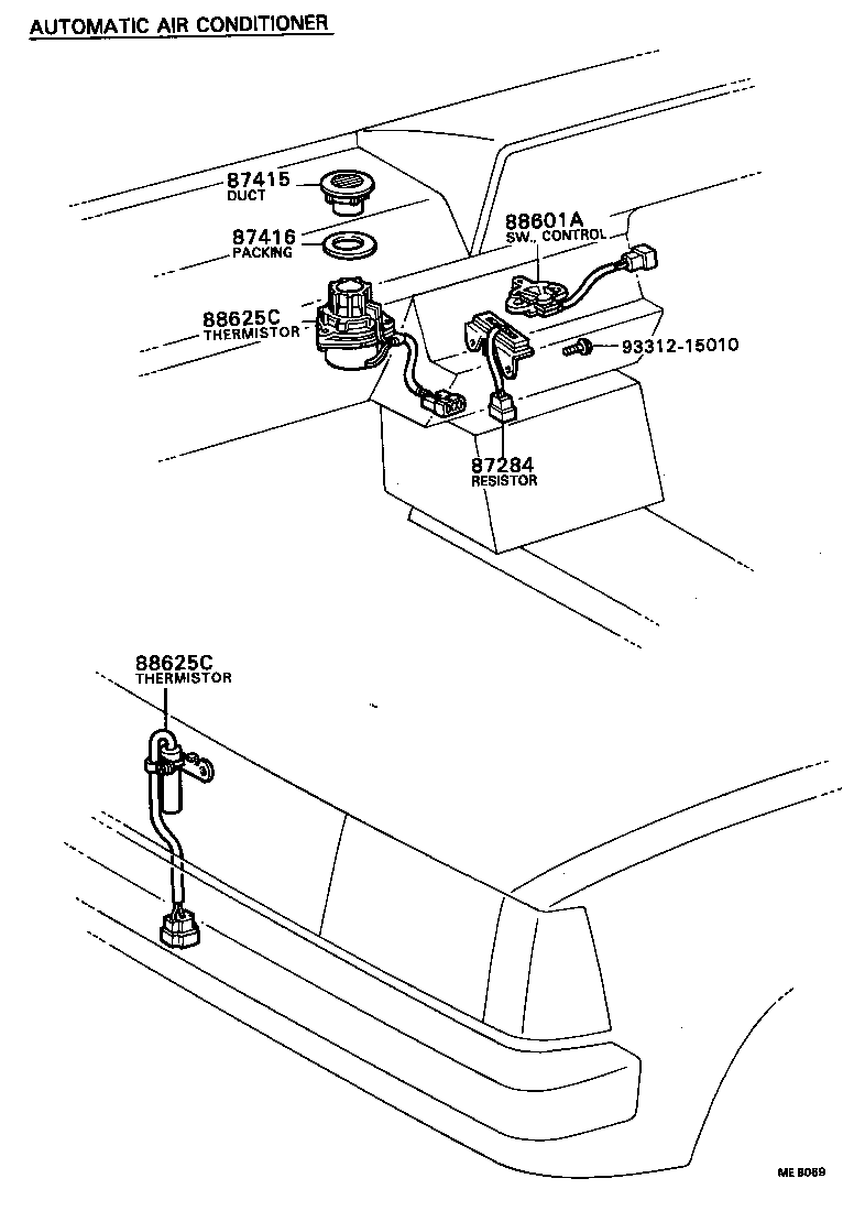 55907-12200 CABLE SUB-ASSY, TEMPERATURE DAMPER CONTROL product image
