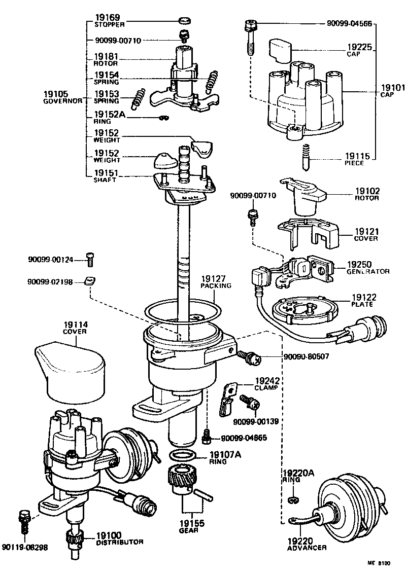 19114-45020 COVER, WATER PROOF(FOR DISTRIBUTOR) product image