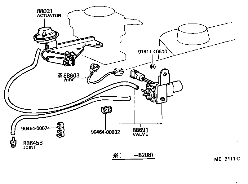 88648-10120 WIRE, IDLE UP DEVICE product image