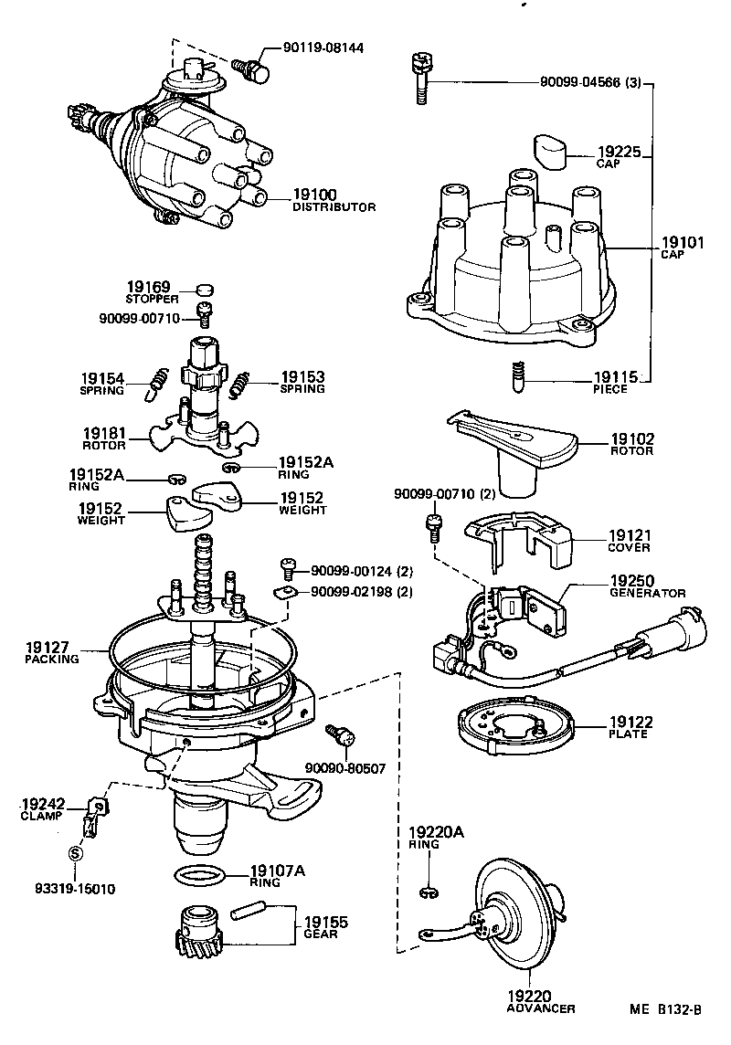 19127-45190 PACKING, DUST PROOF product image