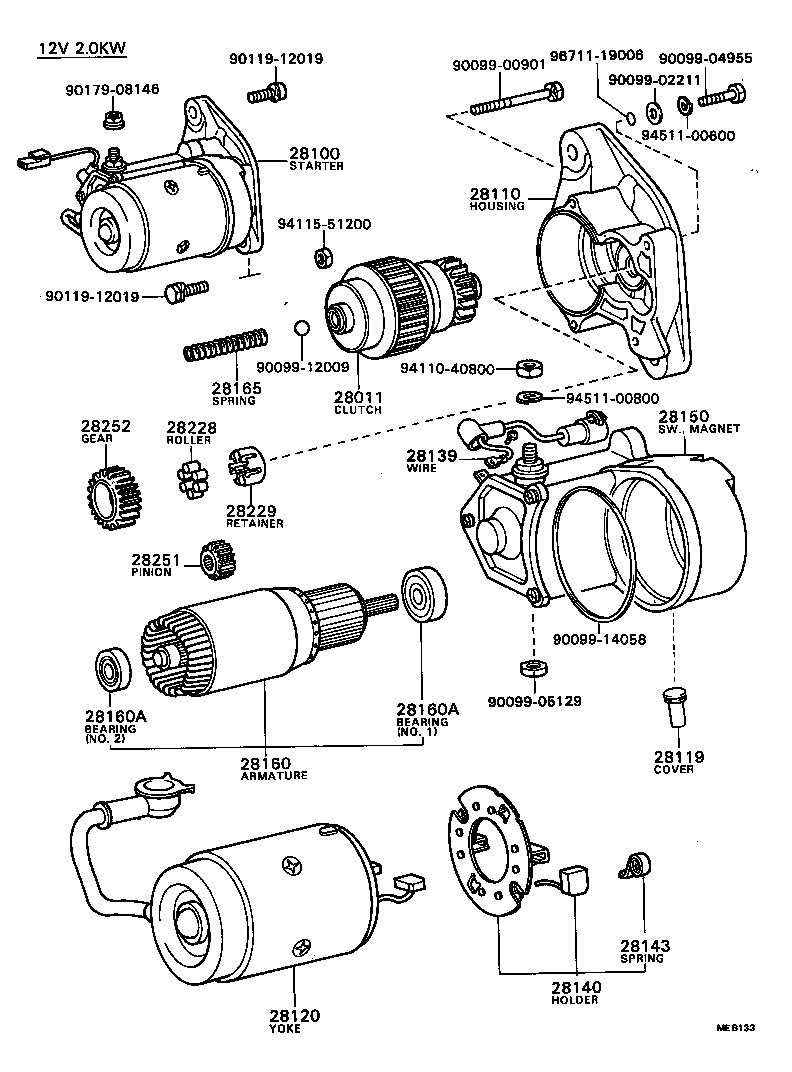 28100-54100 STARTER ASSY product image