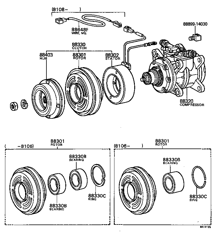 88437-35010 BRACKET, COMPRESSOR MOUNTING, NO.7 product image