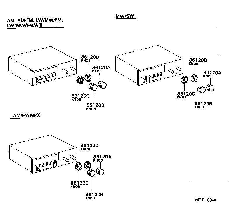 86207-12010 BRACKET, RADIO, NO.1 product image