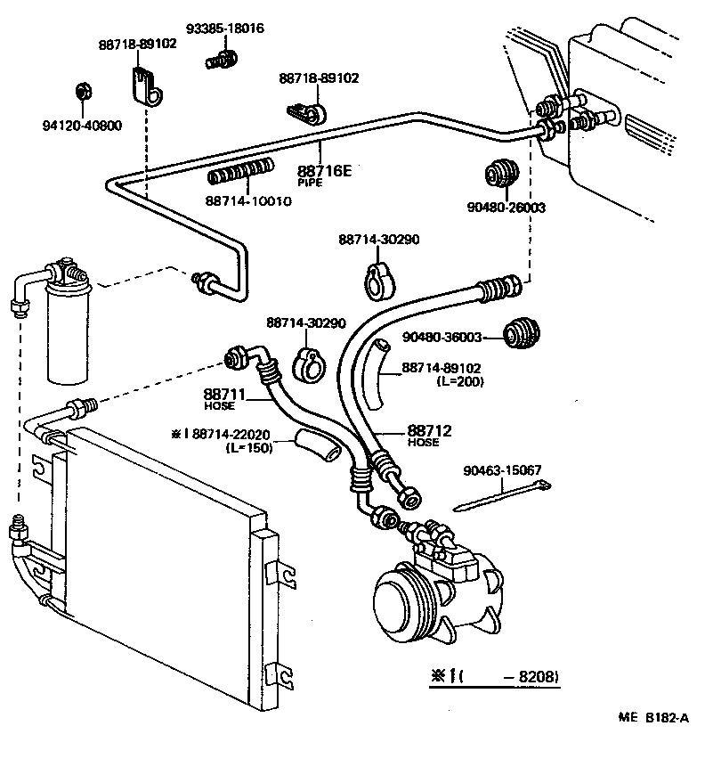 Toyota 88460-89108 CONDENSER ASSY, COOLER