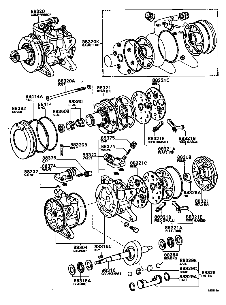 88437-35010 BRACKET, COMPRESSOR MOUNTING, NO.7 product image