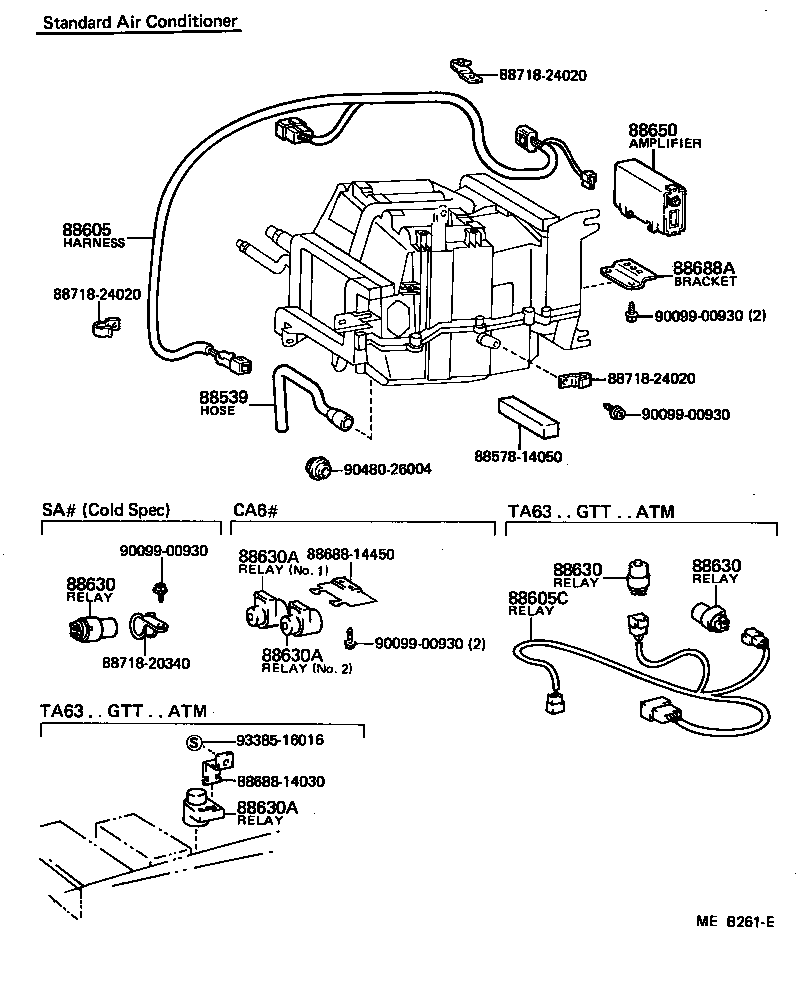 88605-14520 HARNESS SUB-ASSY, COOLER WIRING, NO.1 product image