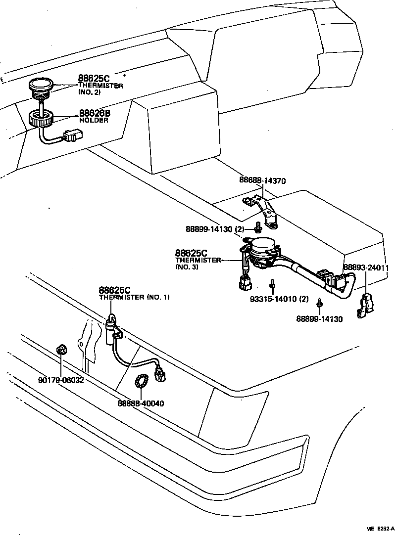 55938-14010 BRACKET, HEATER CONTROL product image