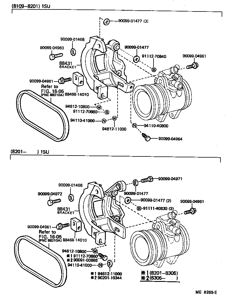 88444-14040 BRACKET, IDLE PULLEY product image