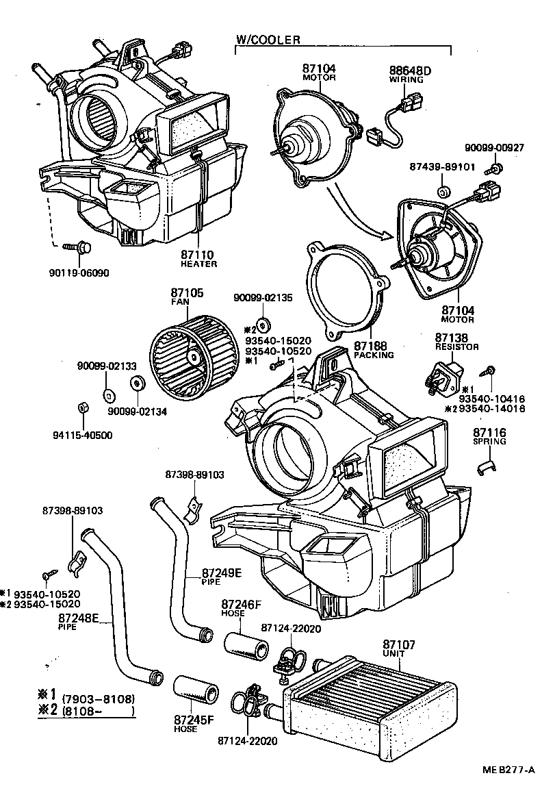 87110-92302 HEATER ASSY product image