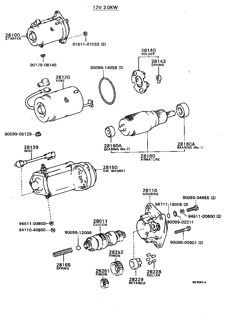 28150-27010 SWITCH ASSY, MAGNET STARTER product image