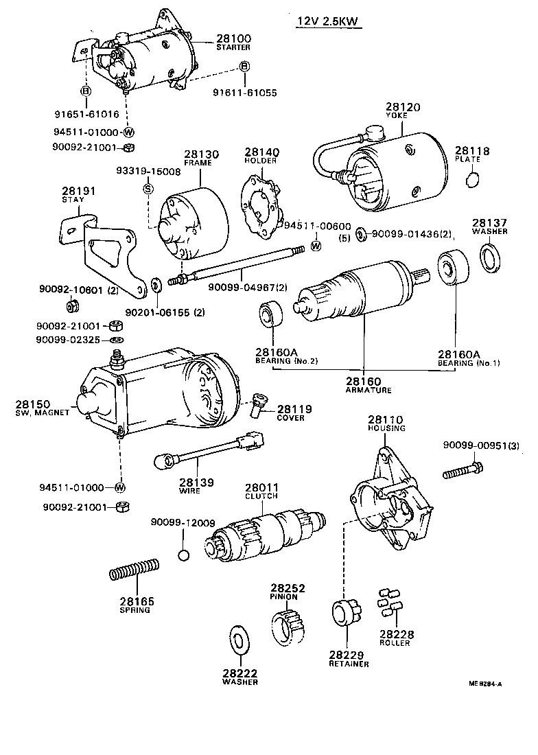 28150-27010 SWITCH ASSY, MAGNET STARTER product image