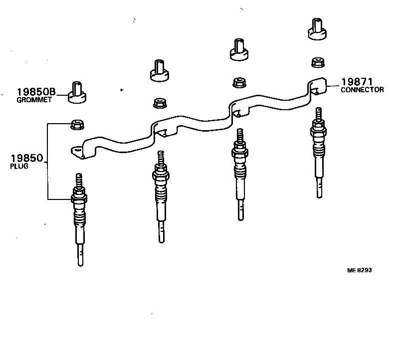 19968-31010 BRACKET, IGNITION COIL product image