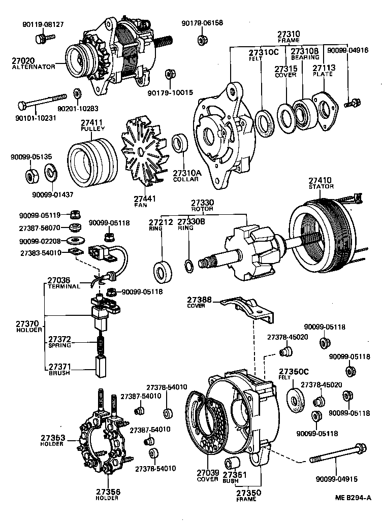 27411-56090 PULLEY, ALTERNATOR product image