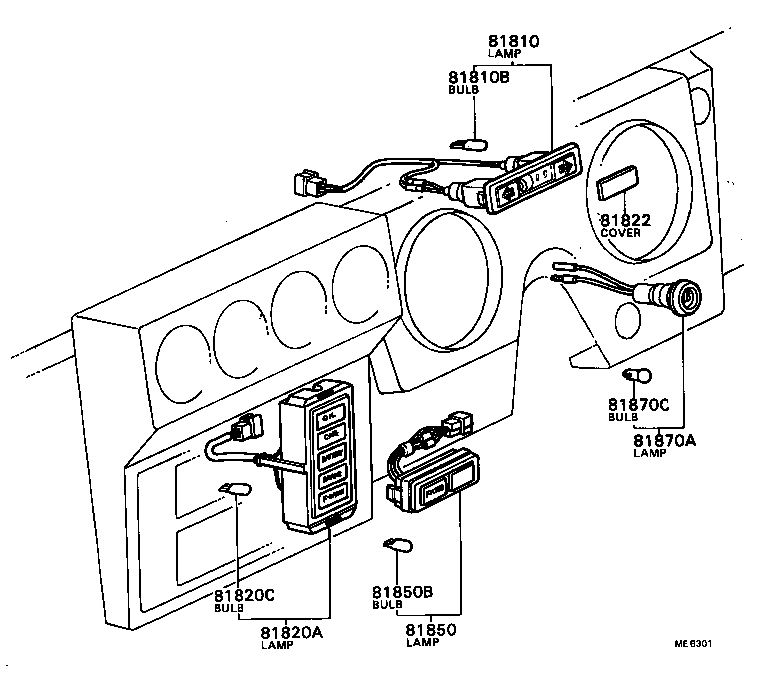 81810-87604 LAMP ASSY, TURN SIGNAL INDICATOR product image
