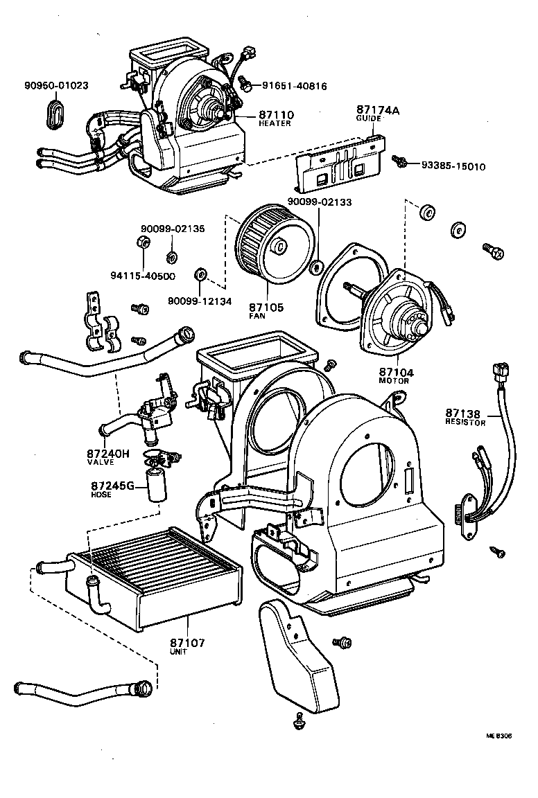 87114-87604 COVER, HEATER product image