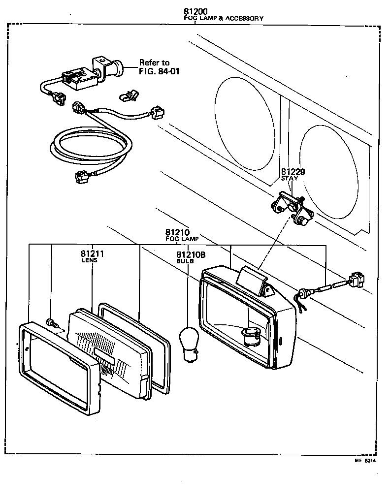 81201-95013 LAMP ASSY, FOG product image