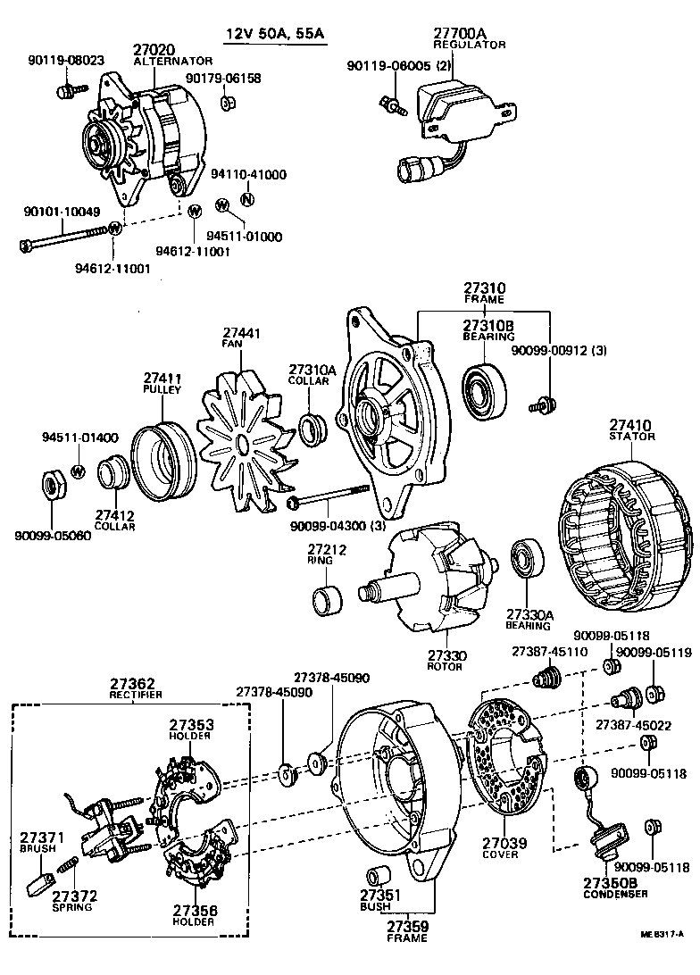 27371-44071 BRUSH, ALTERNATOR product image