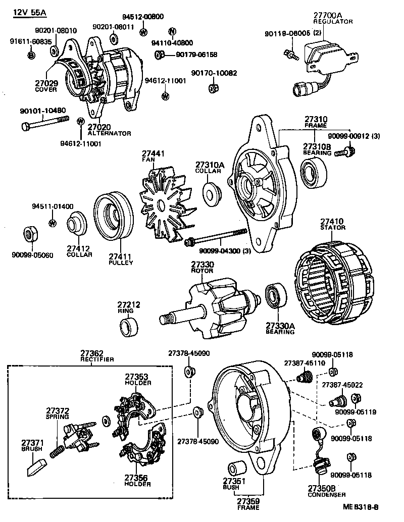 27388-64030 COVER, FRAME BRUSH product image