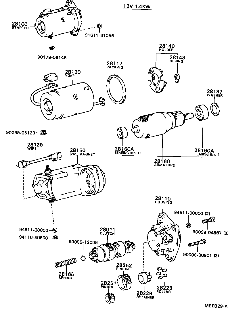 28100-72020 STARTER ASSY product image