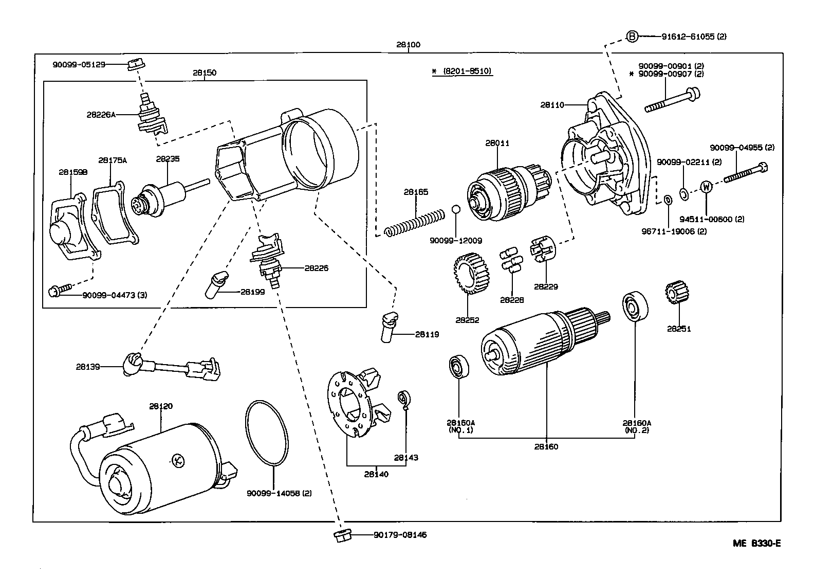 28100-72020 STARTER ASSY product image