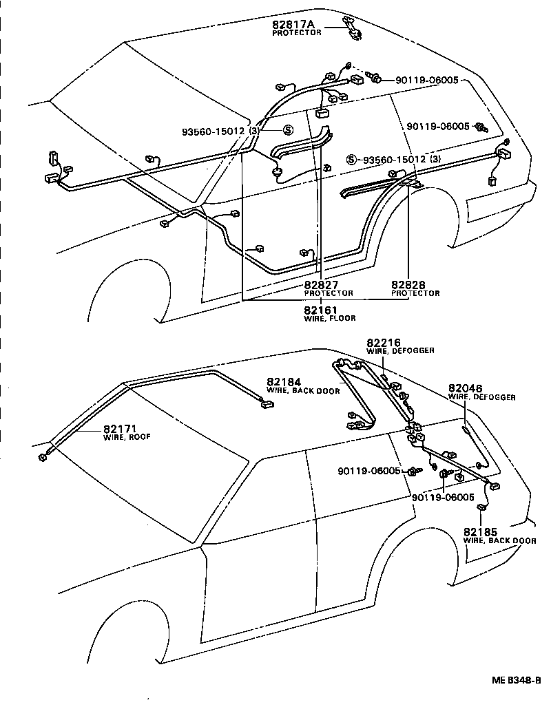 82122-20150 WIRE, ENGINE, NO.2 product image
