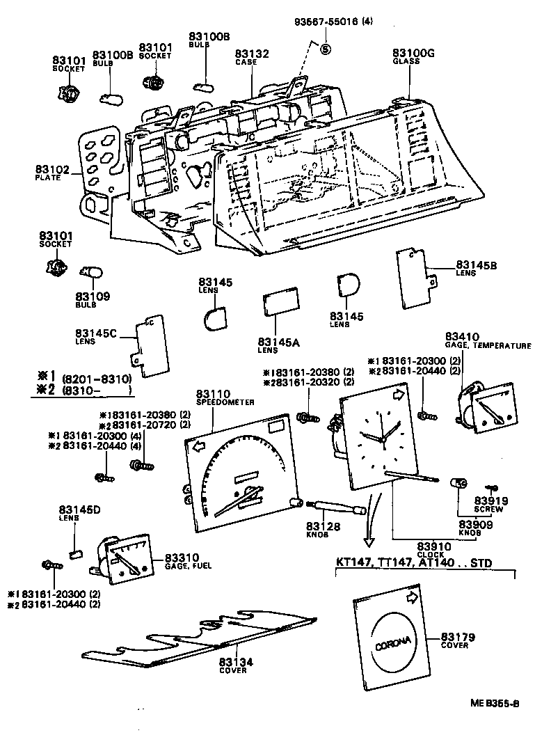 83145-20260 DIAL, METER, NO.1 product image