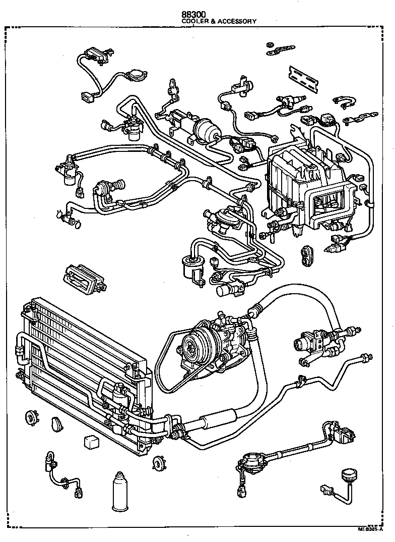 88830-20060 AIR CONDITIONER & ACCESSORY SUB-ASSY, NO.2 product image