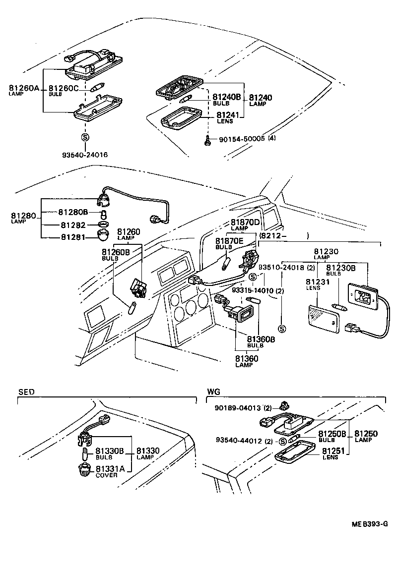 81230-20020 LAMP ASSY, COURTESY product image