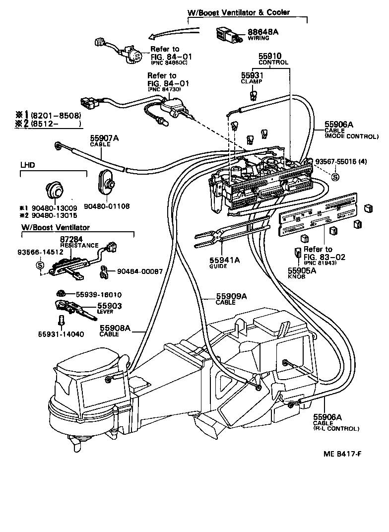55907-20150 CABLE SUB-ASSY, WATER VALVE CONTROL product image