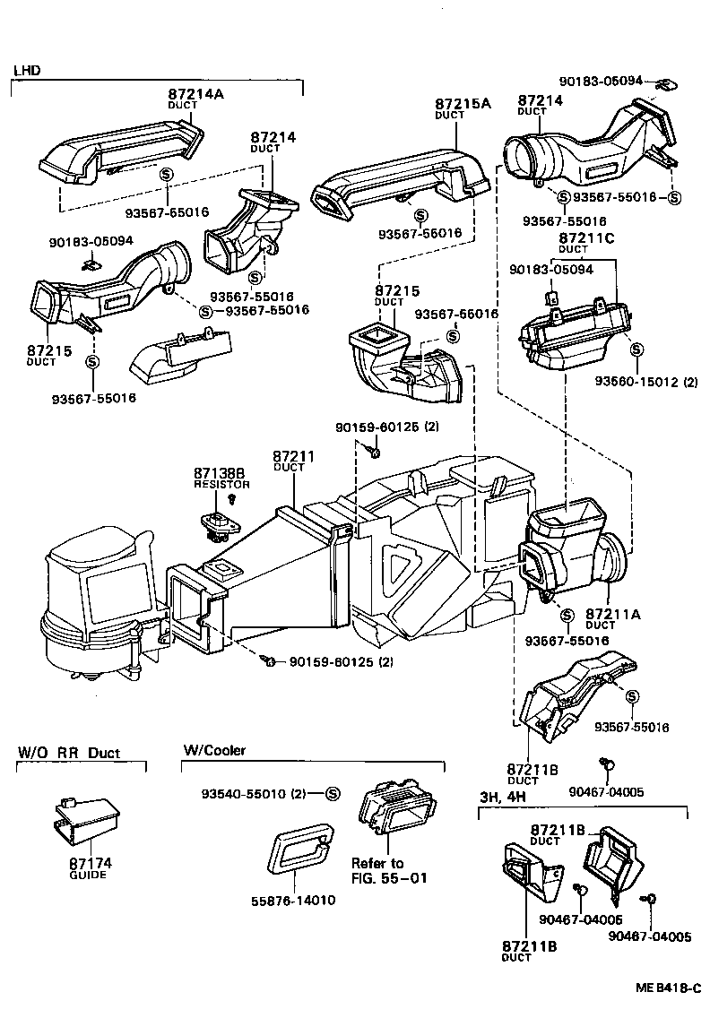 55907-20150 CABLE SUB-ASSY, WATER VALVE CONTROL product image