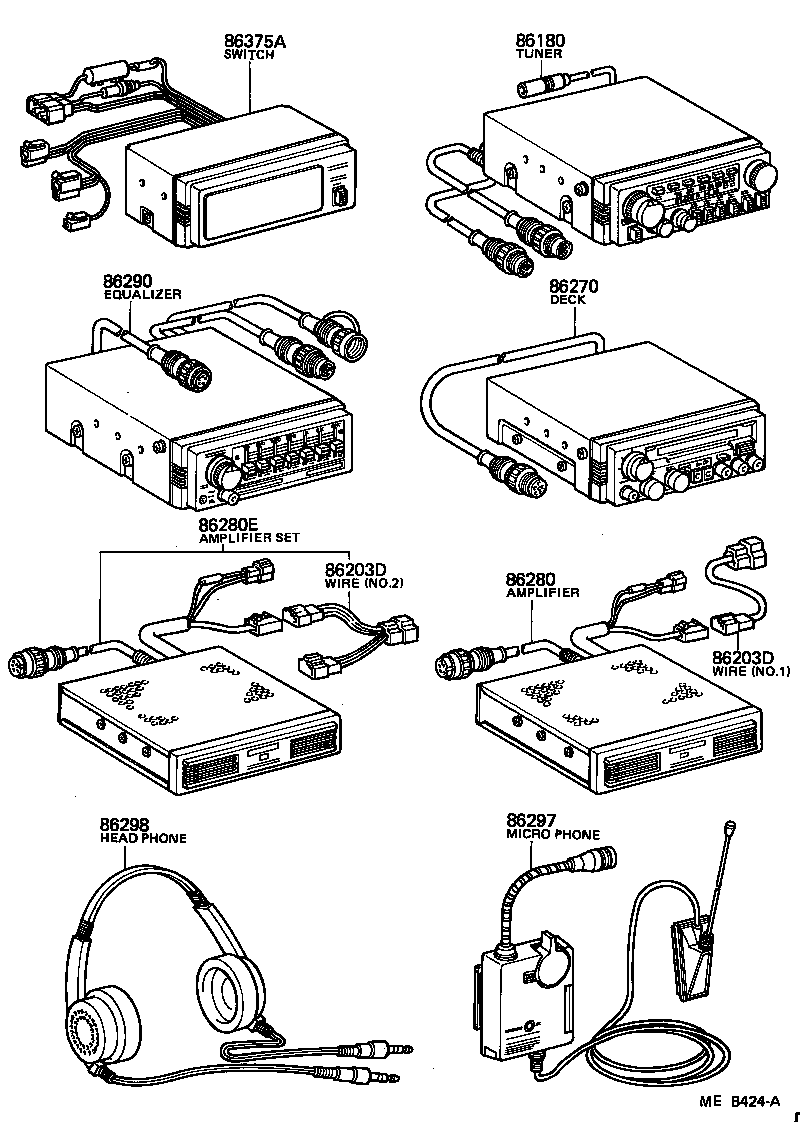82028-95700 WIRE, STEREO COMPONENT, NO.1 product image