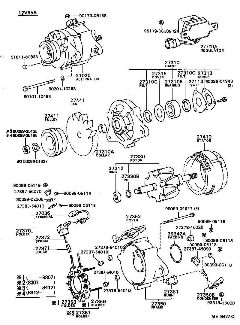 27060-28050 ALTERNATOR ASSY product image
