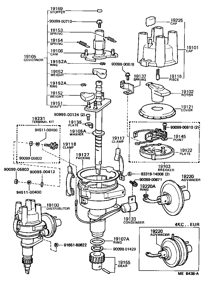 19100-13270 DISTRIBUTOR ASSY product image