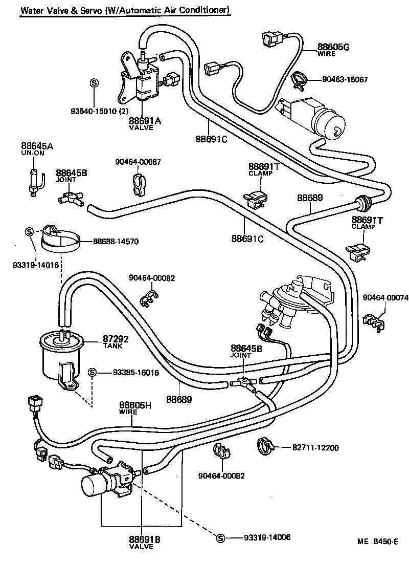 88689-30540 HOSE, DAMPER CONTROL DIAPHRAGM VACUUM product image