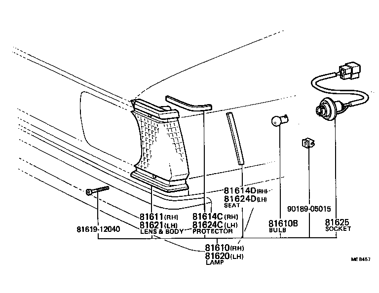 81610-19216 LAMP ASSY, PARKING & CLEARANCE, RH product image