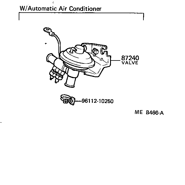 87245-14790 HOSE, HEATER WATER, OUTLET A product image