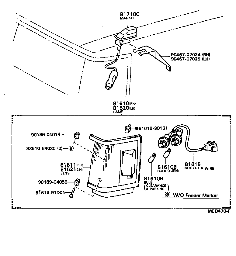 81615-91D02 SOCKET AND WIRE, CLEARANCE LAMP product image