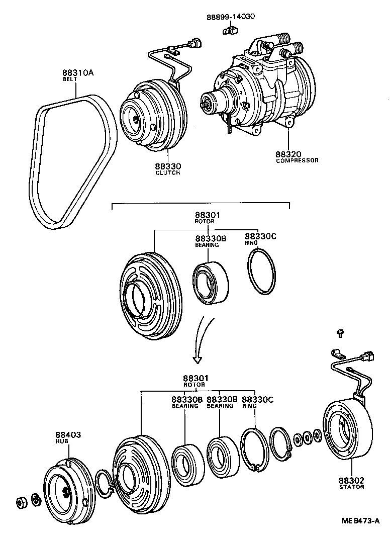 88441-22030 PULLEY, COOLER COMPRESSOR IDLE product image