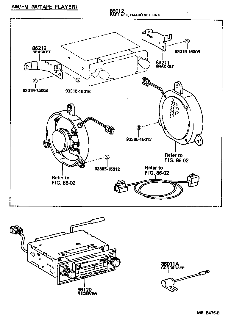 86120-60051 RECEIVER ASSY, RADIO product image