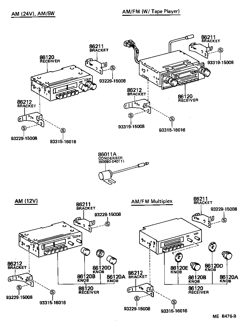 86120-60041 RECEIVER ASSY, RADIO product image