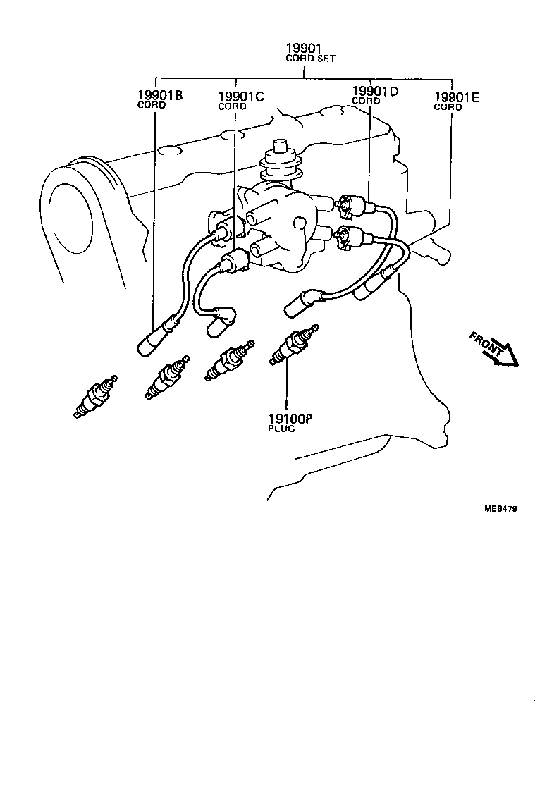 19968-63010 BRACKET, IGNITION COIL product image