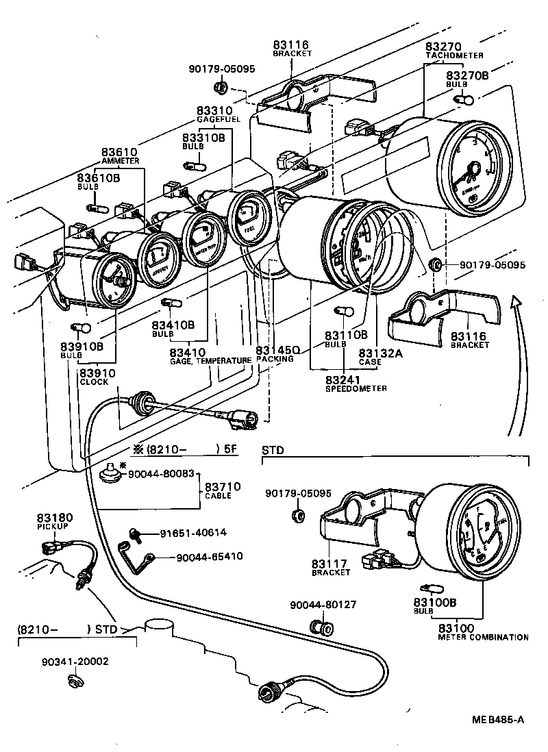 83104-87612 METER SUB-ASSY, SPEED product image