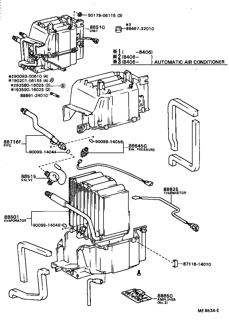 88605-32100 HARNESS SUB-ASSY, COOLER WIRING, NO.1 product image