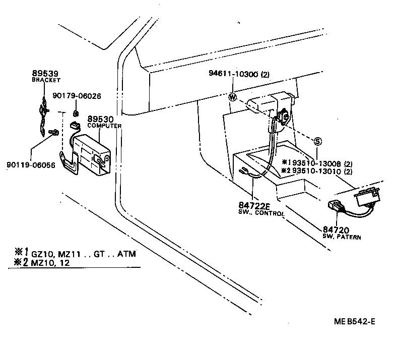 89530-24070 COMPUTER ASSY, TRANSMISSION CONTROL product image