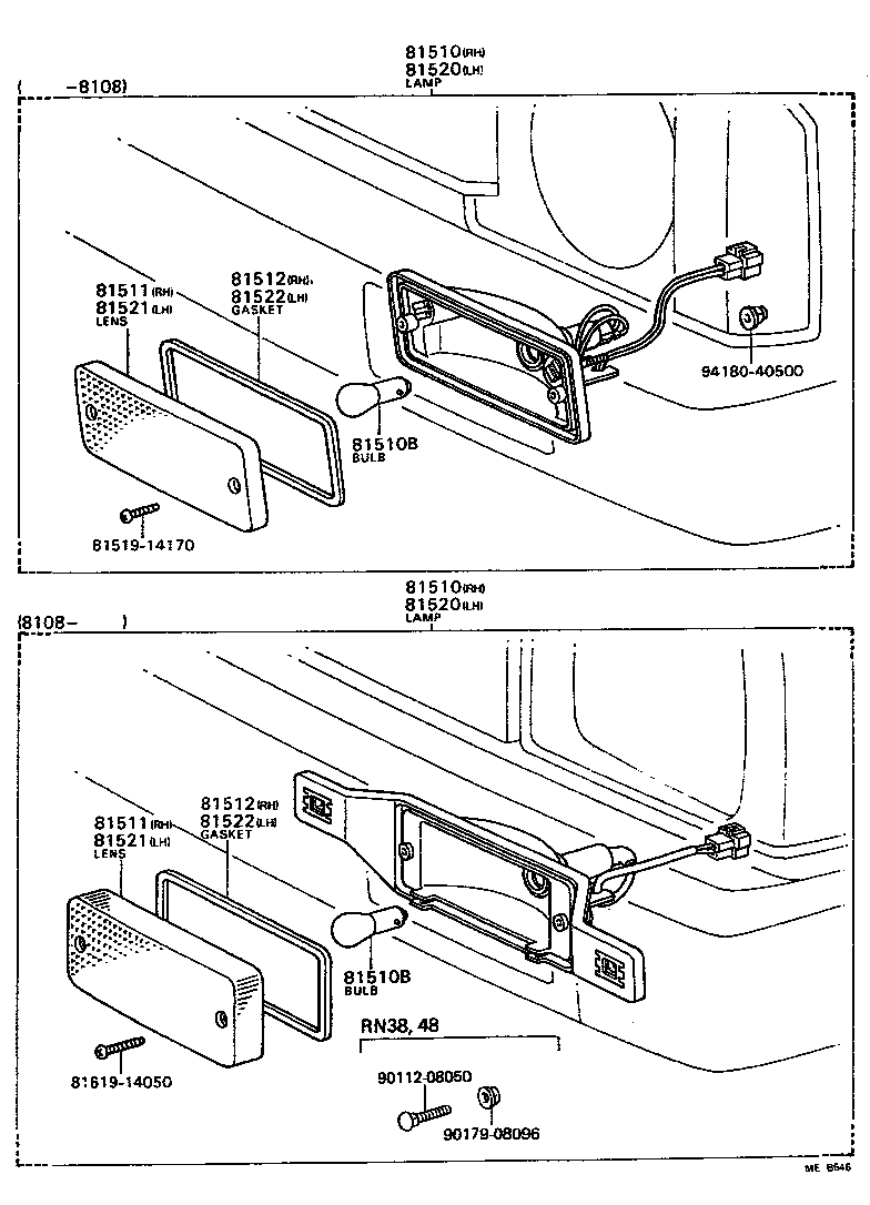 81520-39425 LAMP ASSY, FRONT TURN SIGNAL, LH product image
