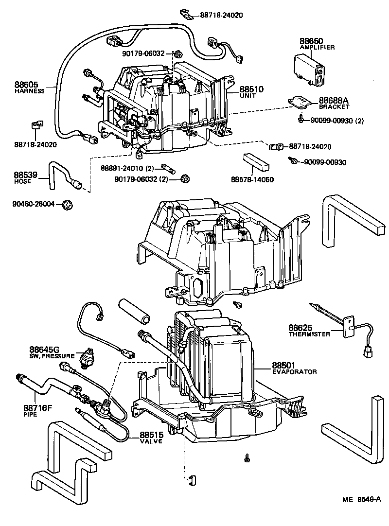 88539-24010 HOSE, COOLER UNIT DRAIN, NO.1 product image
