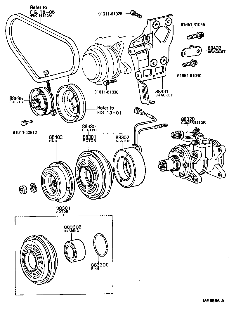 88440-12010 PULLEY, COOLER COMPRESSOR IDLE product image